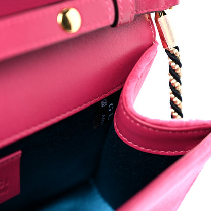 Gucci Velvet Crystal Square G Shoulder Bag Light Raspberry Rose 8 of 16