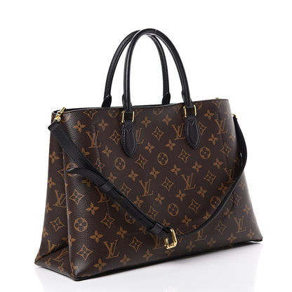 Louis Vuitton Monogram Flower Tote Black 2 of 12