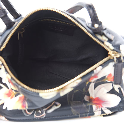 Givenchy Lambskin Magnolia and Moth Print Mini Pandora Black 5 of 9