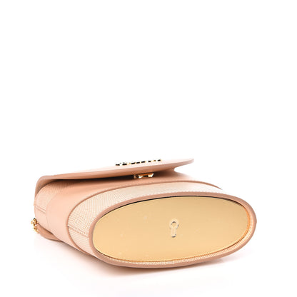 Chloe Calfskin Lizard Embossed Small Aby Lock Delicate Pink 4 of 9