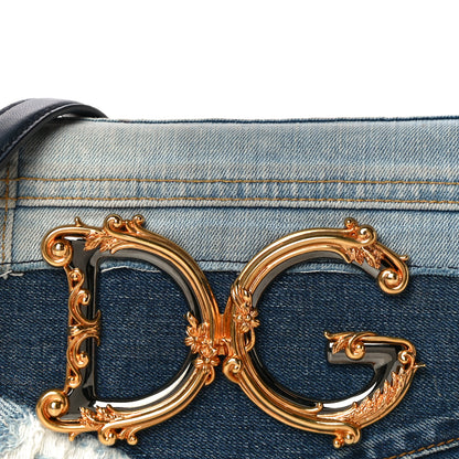 Dolce & Gabbana Denim Mini DG Girls Shoulder Bag Blue 12 of 14