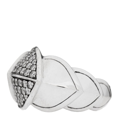 John Hardy Sterling Silver Diamond Legends Naga Dragon Scale Ring 54 7 3 of 8