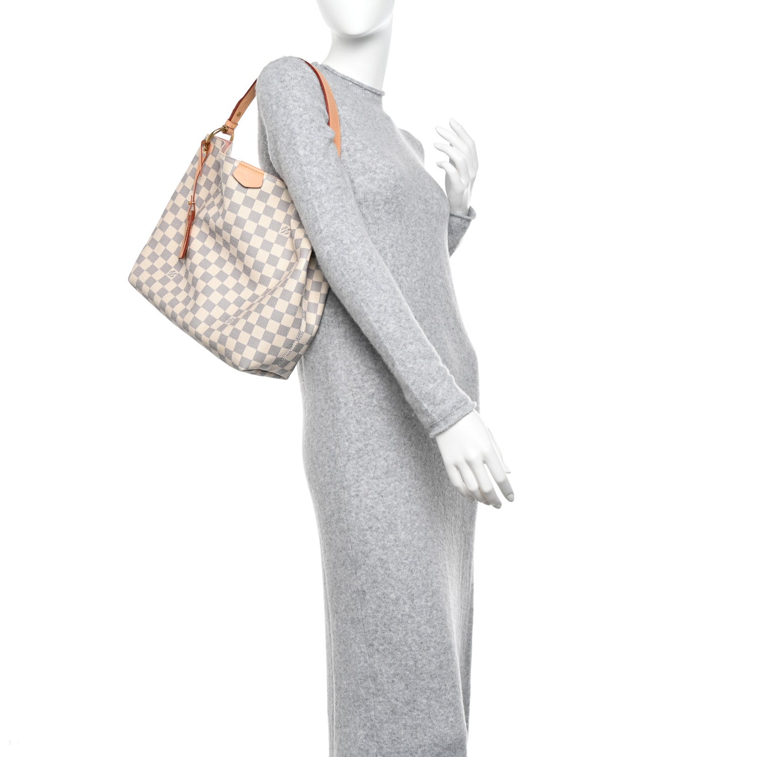 Louis Vuitton Damier Azur Graceful PM Rose Ballerine 3 of 10