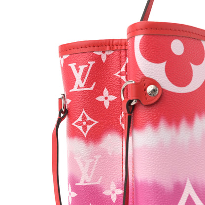 Louis Vuitton Monogram Escale Neverfull MM Rouge 11 of 12