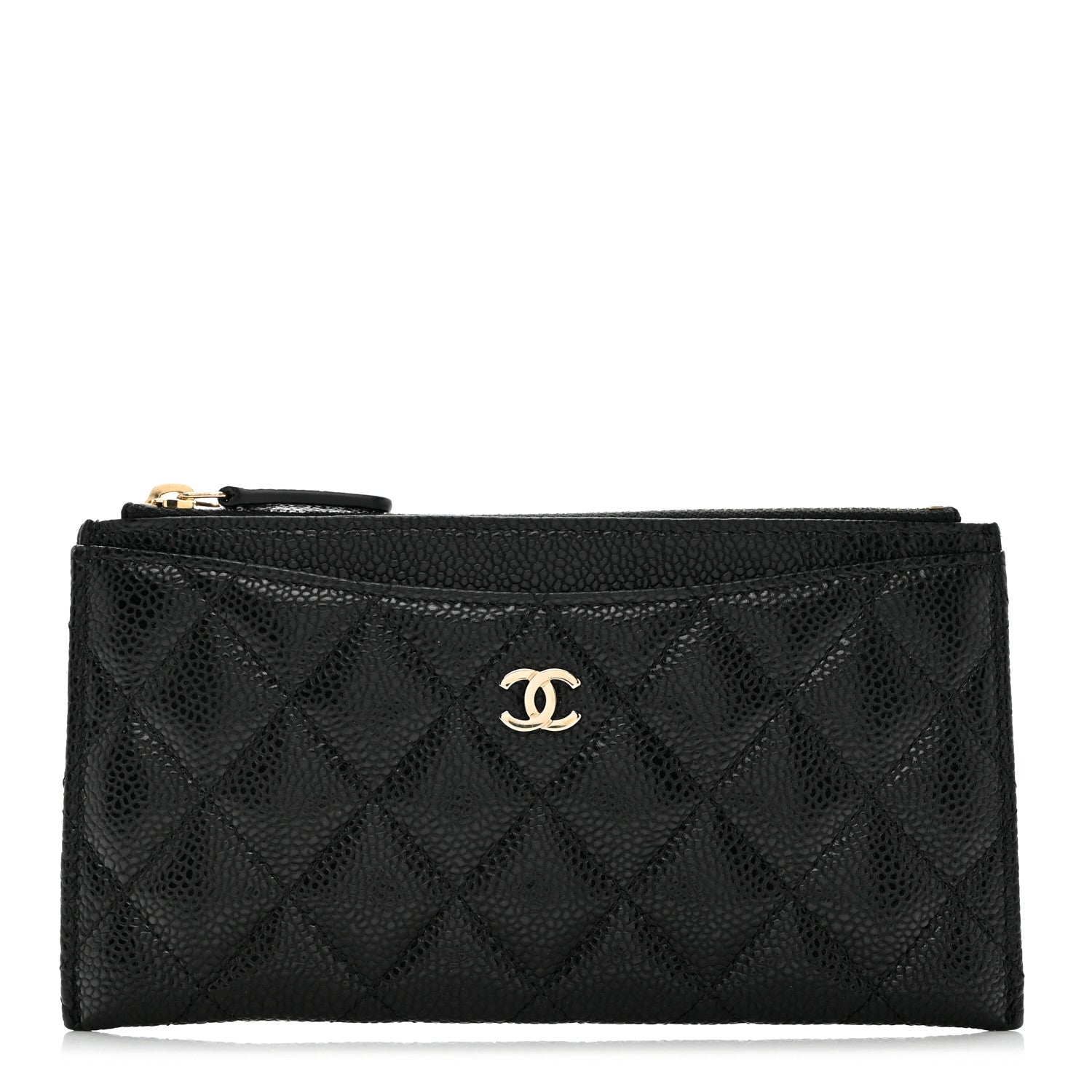Chanel Caviar Quilted Classic Zip Pouch Black 1 of 10
