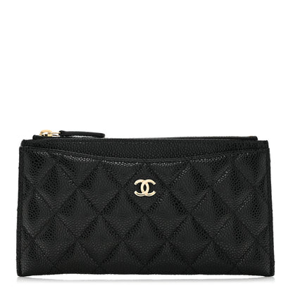 Chanel Caviar Quilted Classic Zip Pouch Black 1 of 10