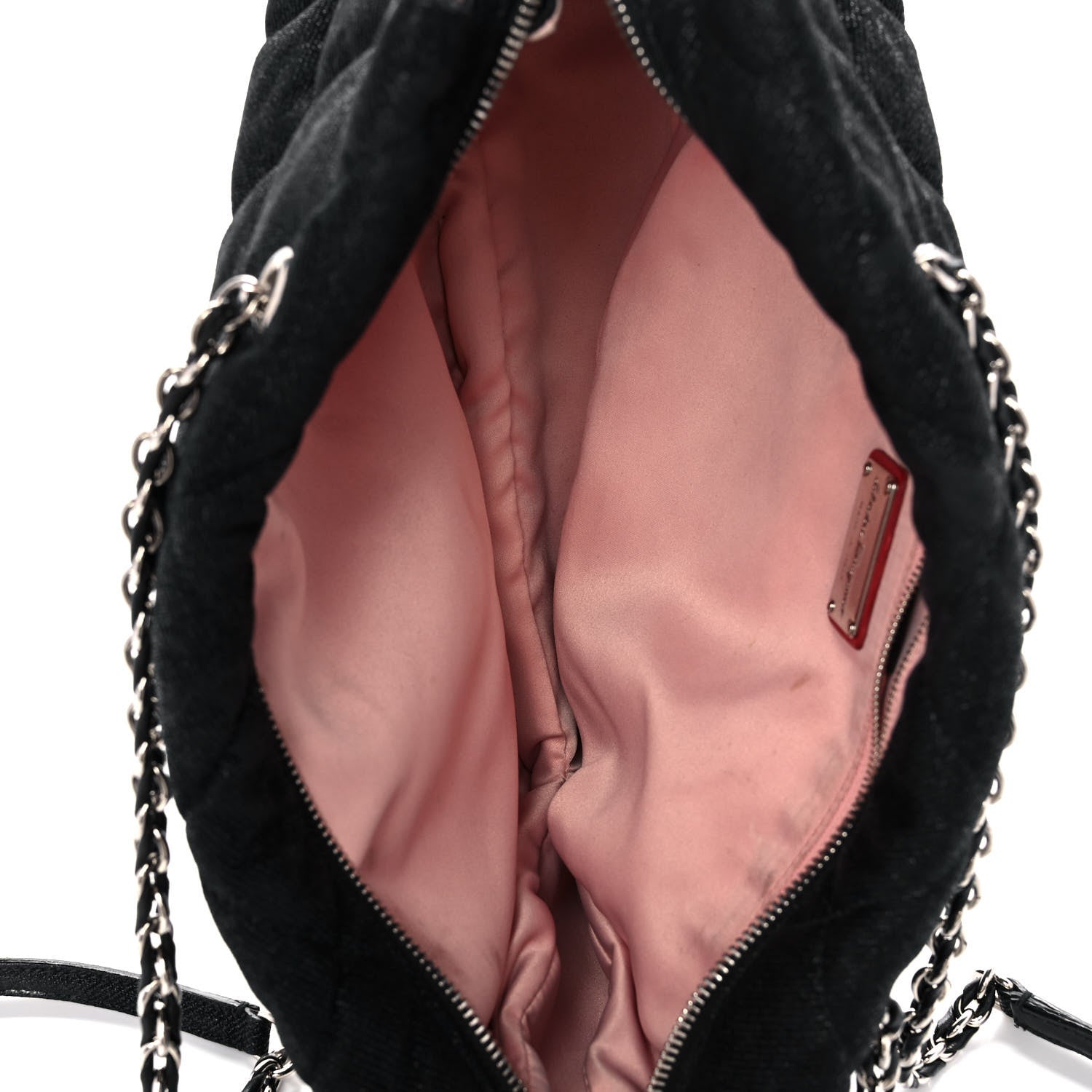 Salvatore Ferragamo Canvas Melike Vara Bow Chain Tote Black 5 of 10