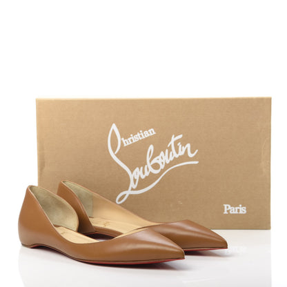 Christian Louboutin Nappa Iriza Flats 37.5 Caramel 8 of 8