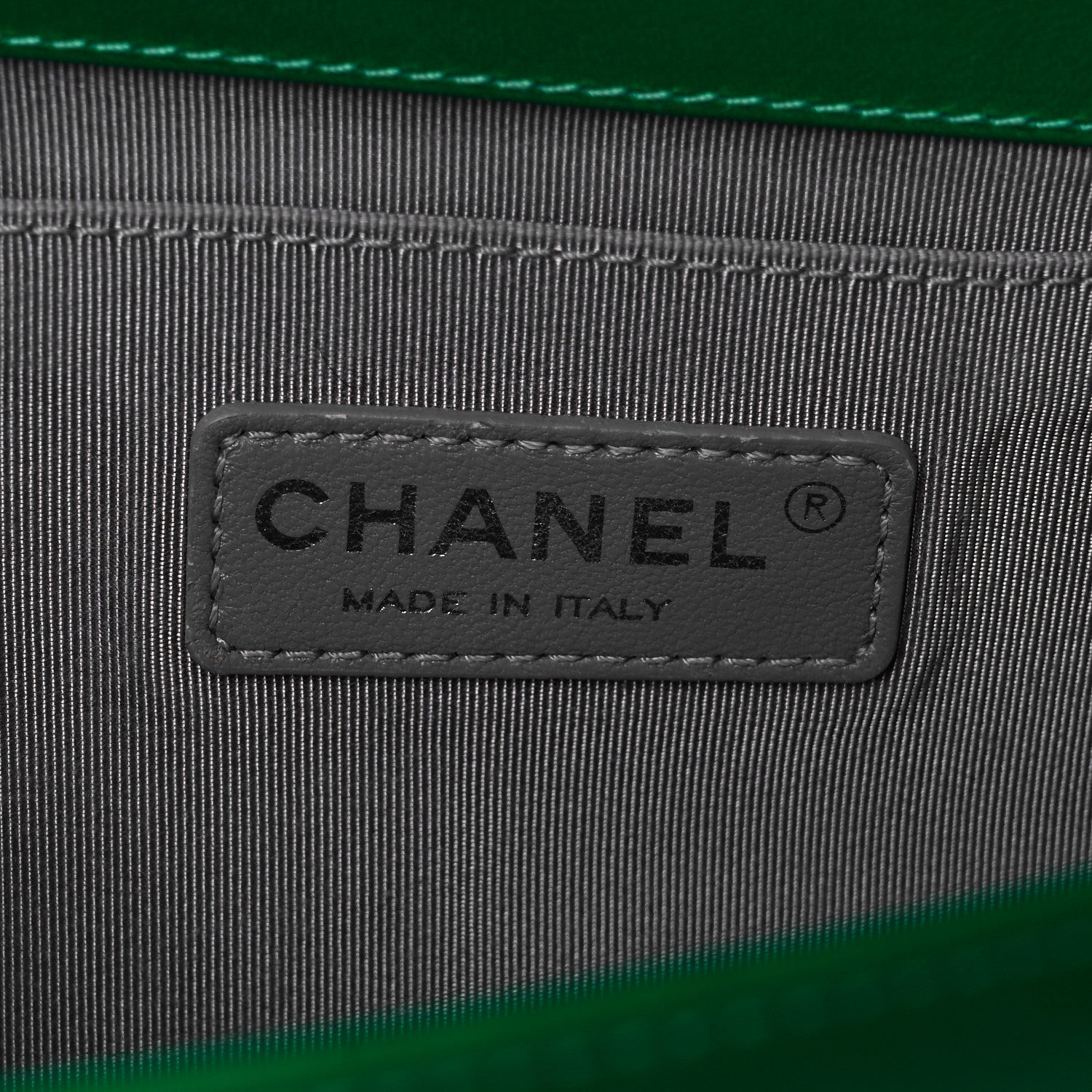 Chanel Metallic Calfskin Quilted Medium Boy Flap Green 11 of 21