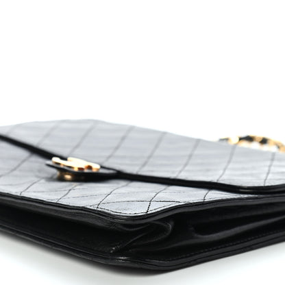 Chanel Lambskin Quilted Medium Single Flap Black 9 of 9