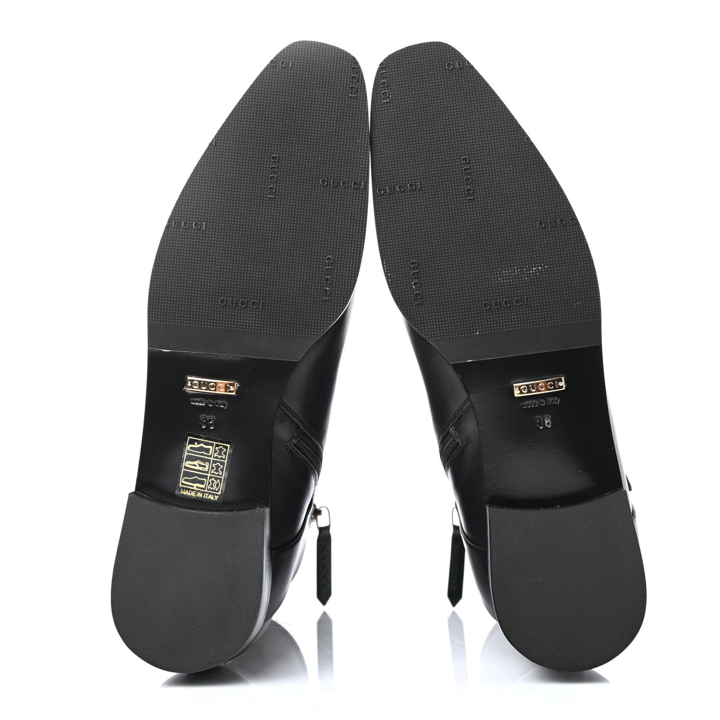 Calfskin GG Ankle Boots 38 Black