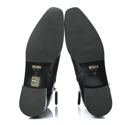 Gucci Calfskin GG Ankle Boots 38 Black 4 of 4