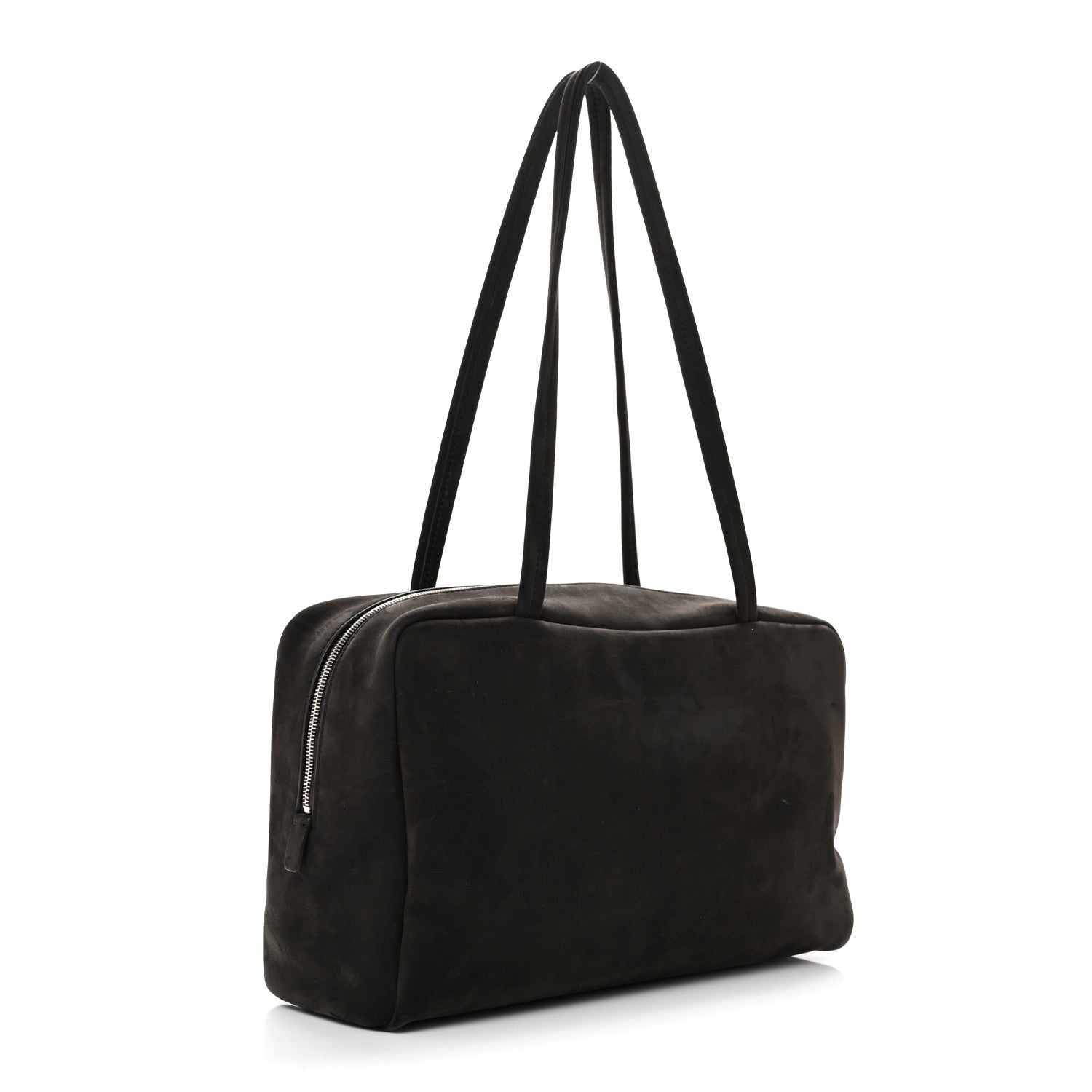 The Row Nubuck Astra Bowling Bag Ebony Brown 3 of 9