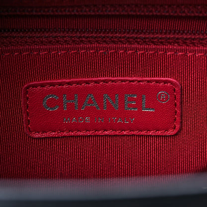 Chanel Aged Calfskin Quilted Medium Gabrielle Hobo Navy Black 6 of 10