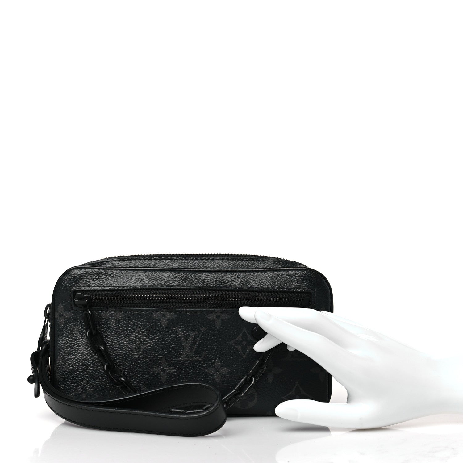 Louis Vuitton Monogram Eclipse Pochette Volga 2 of 10