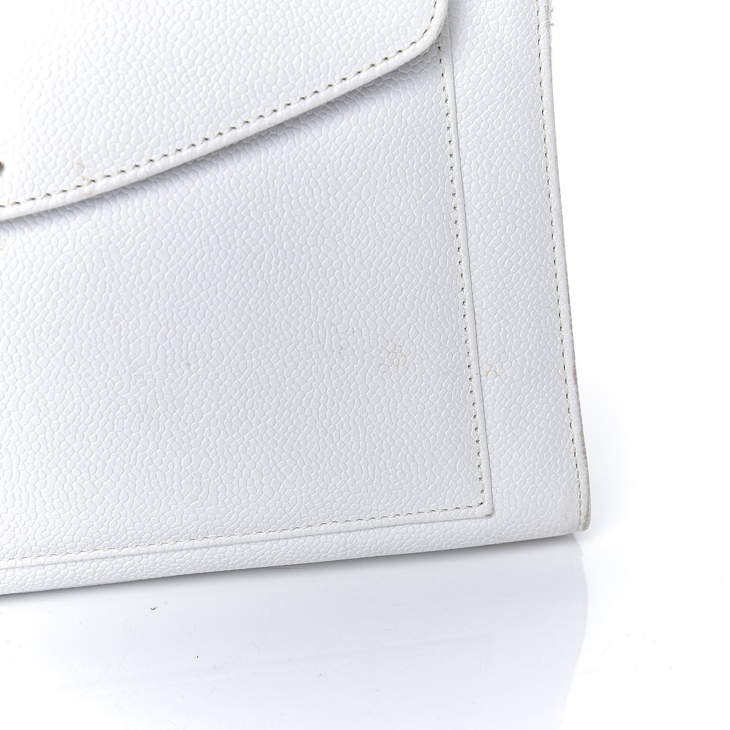 Caviar CC Shoulder Bag White