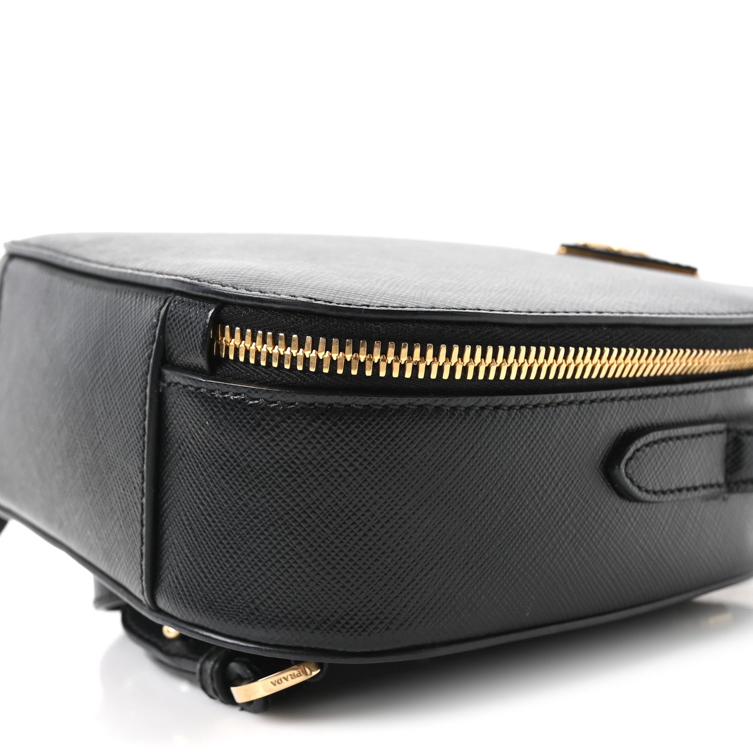 Prada Saffiano Lux Mini Odette Backpack Black 8 of 8