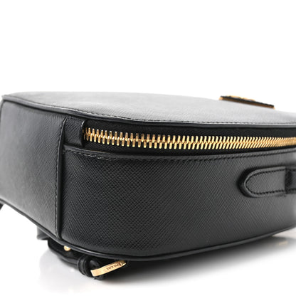 Prada Saffiano Lux Mini Odette Backpack Black 8 of 8