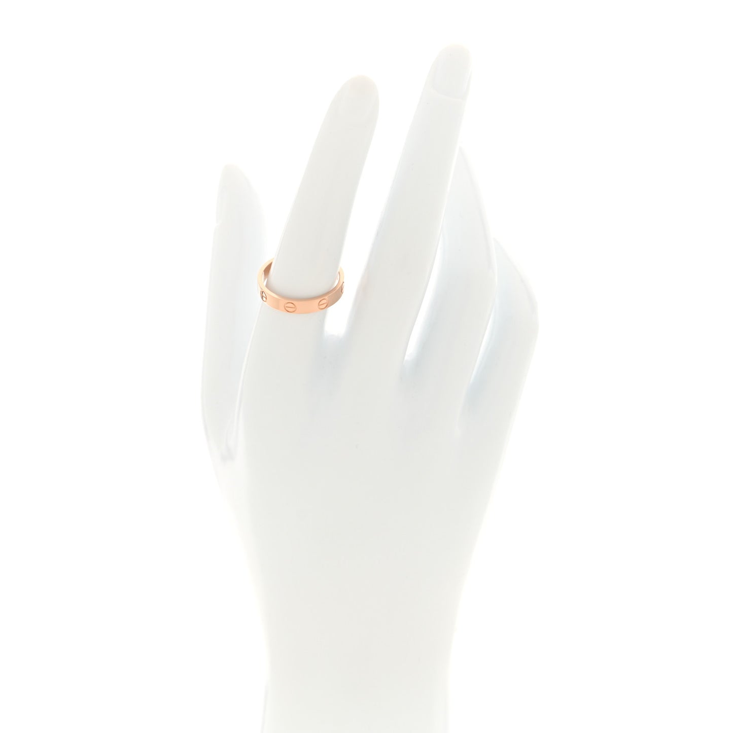 18K Pink Gold 3.5mm LOVE Wedding Band Ring 55 7.25