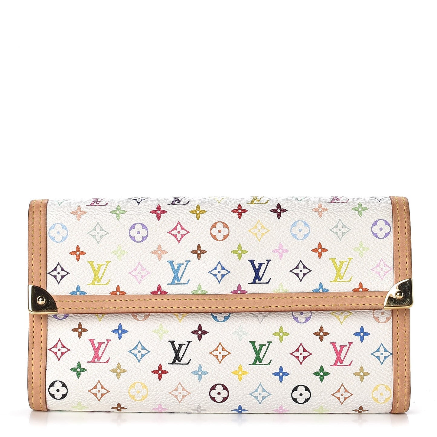 Monogram Multicolor Porte Tresor International Wallet White
