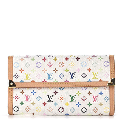Louis Vuitton Monogram Multicolor Porte Tresor International Wallet White 1 of 6