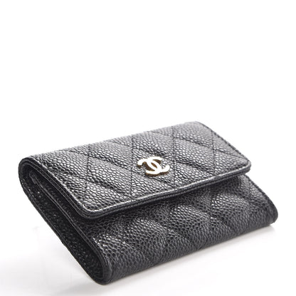 Chanel Caviar Quilted Flap Card Holder Black 4 of 9