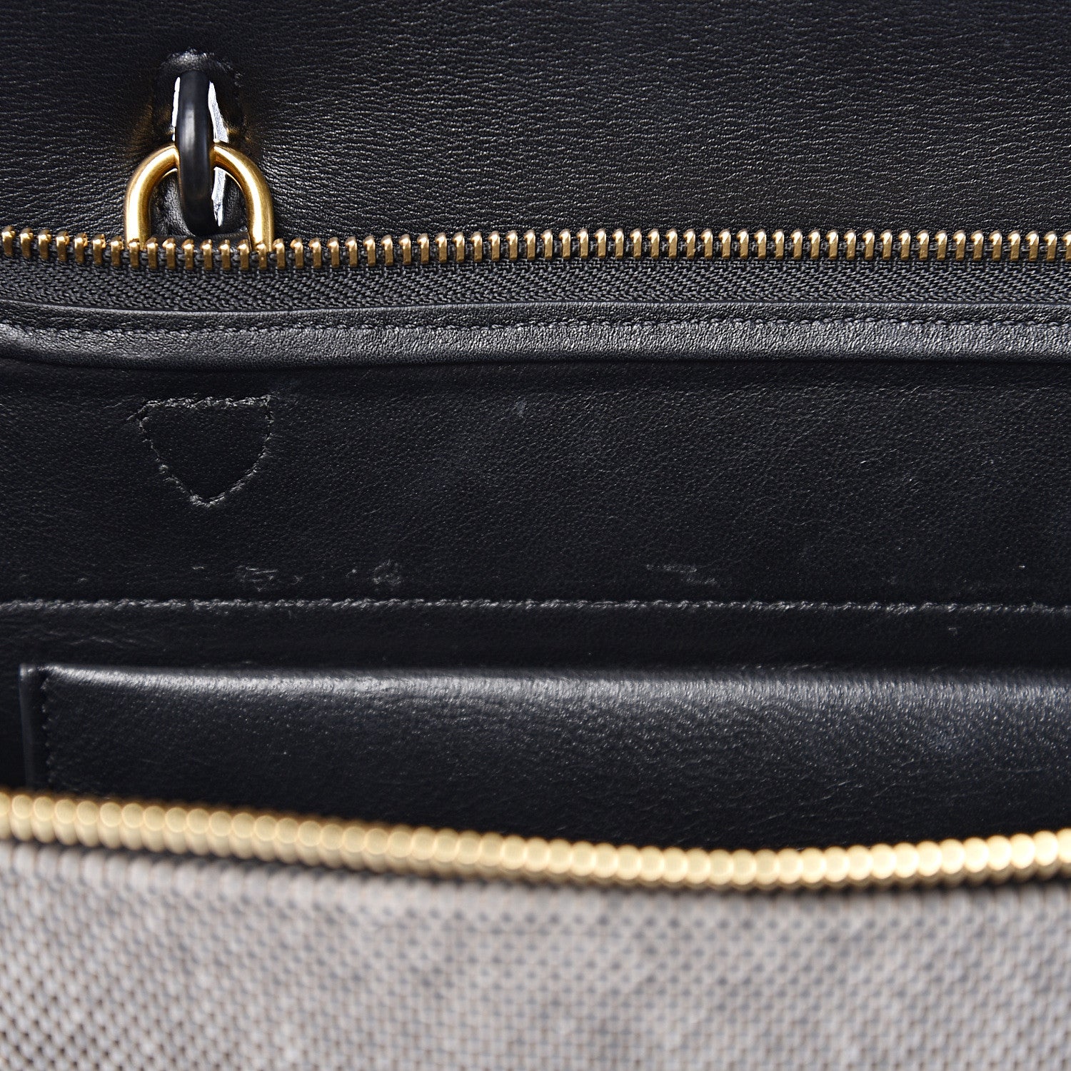 Celine Cotton Canvas Calfskin Mini Belt Bag Black 8 of 13