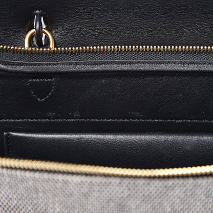 Celine Cotton Canvas Calfskin Mini Belt Bag Black 8 of 13