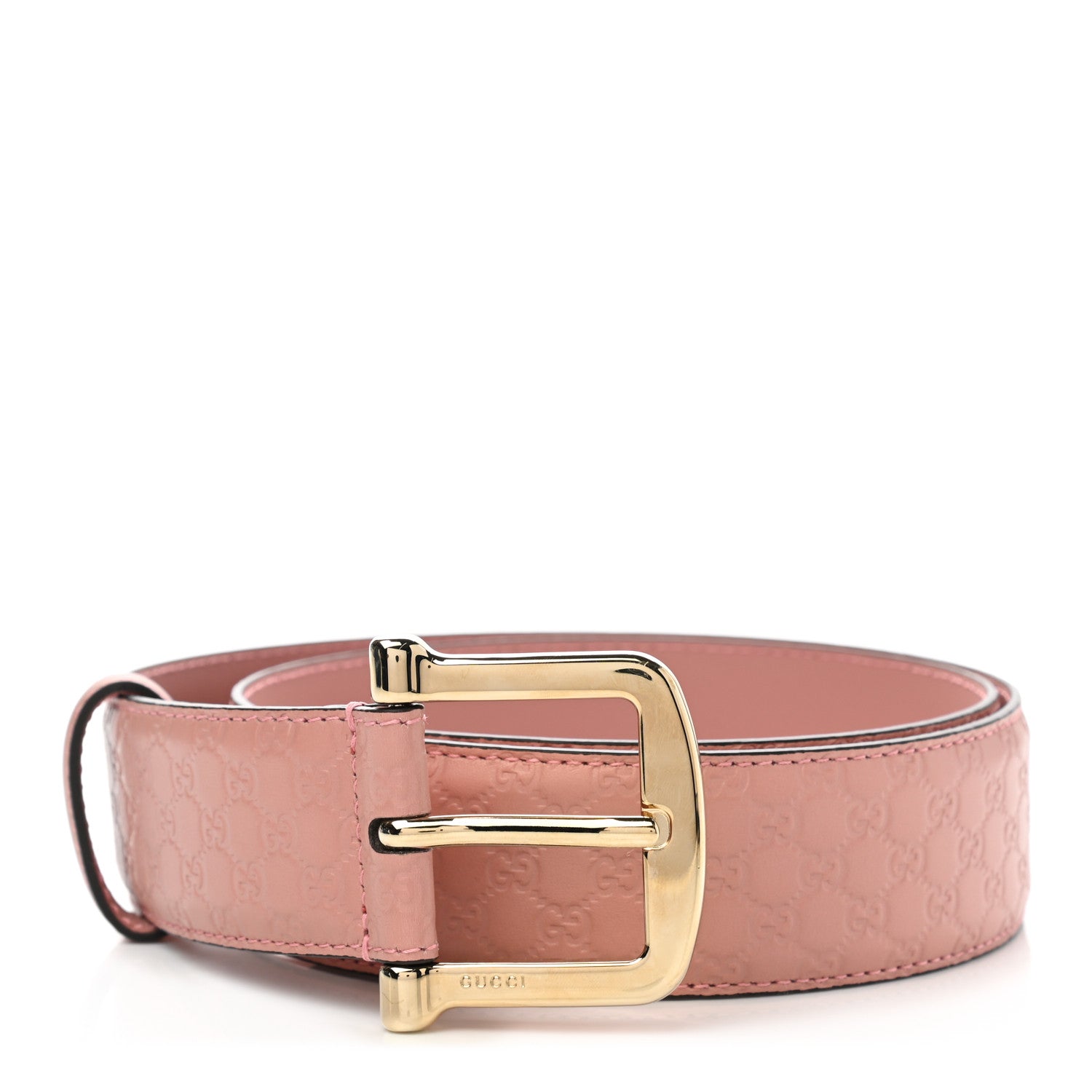 Gucci Soft Microguccissima Margaux Calfskin Belt 85 34 Soft Pink 1 of 6