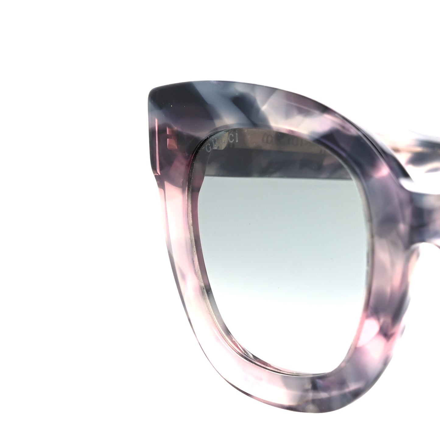 Acetate Round Frame Star Sunglasses GG0208S Grey Pink