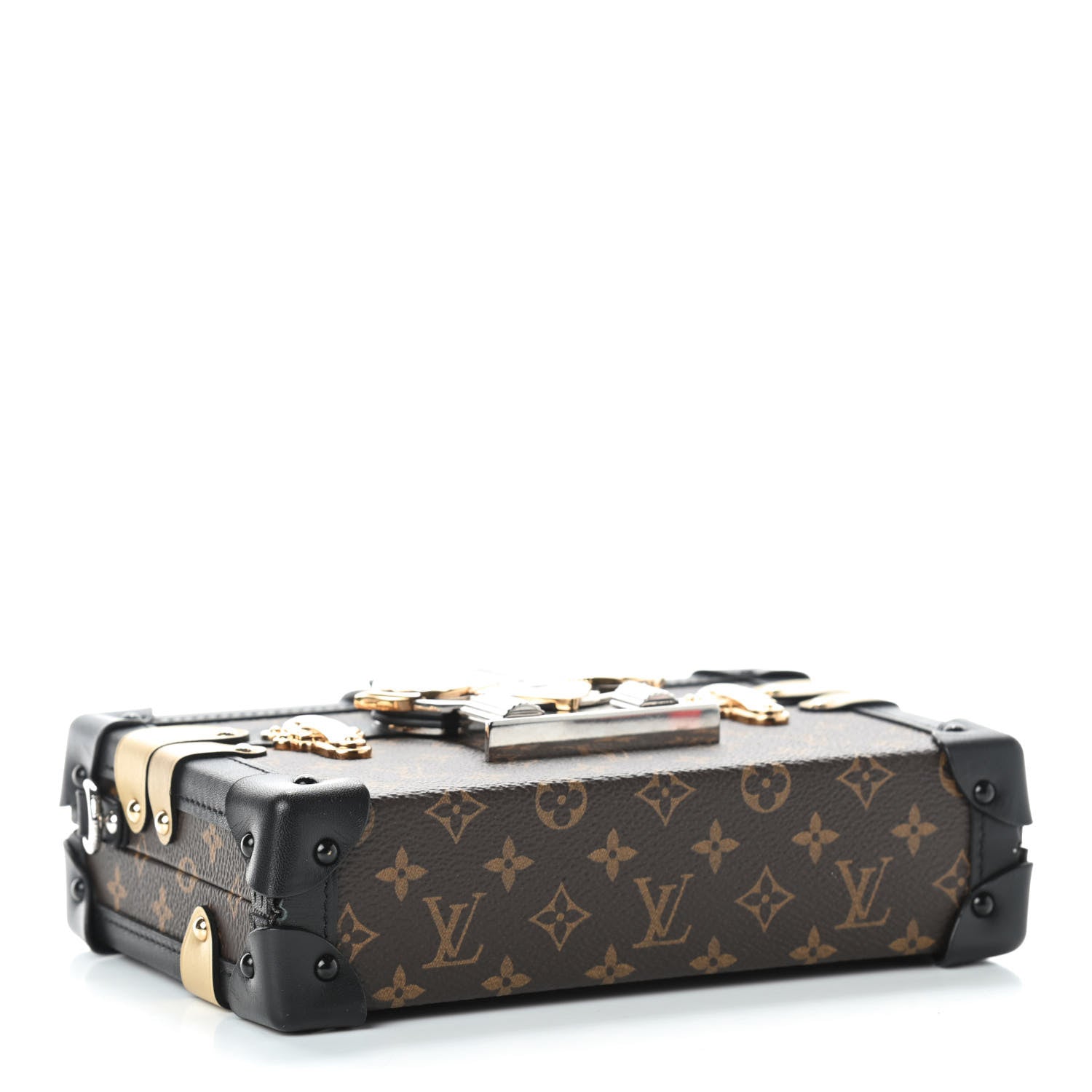 Louis Vuitton Monogram Column Petite Malle Black 4 of 9