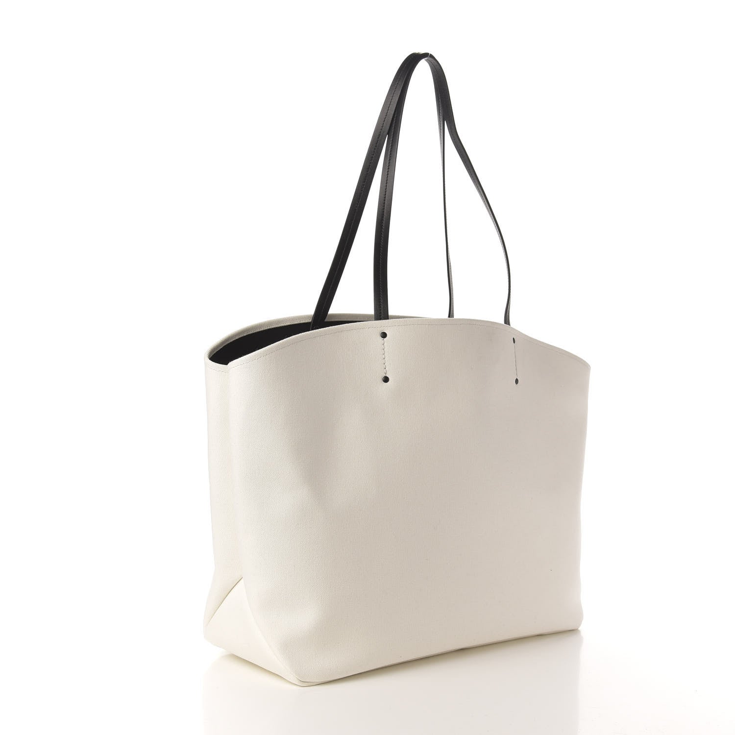 Prada Canapa Banana Print Logo Shopping Tote White 4 of 17