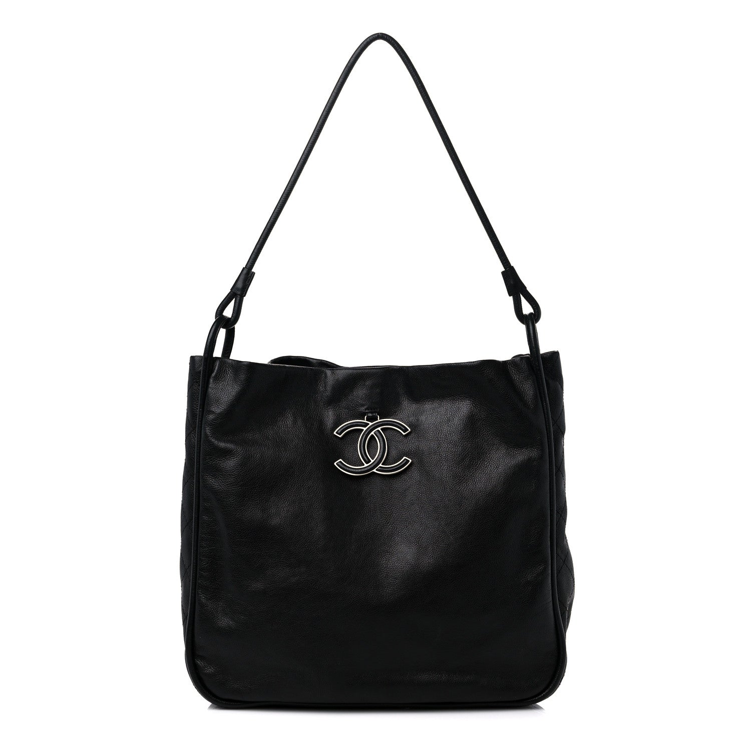 Chanel Calfskin Coco Curve Tote Black 1 of 10