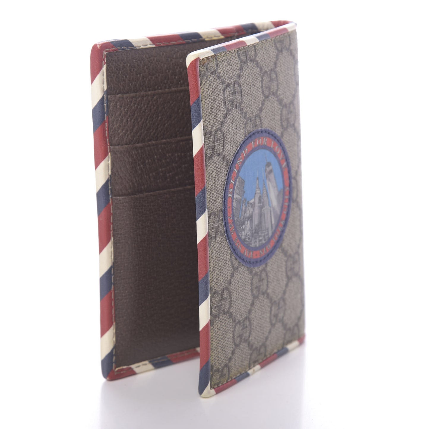 GG Supreme Monogram Courrier Passport Case