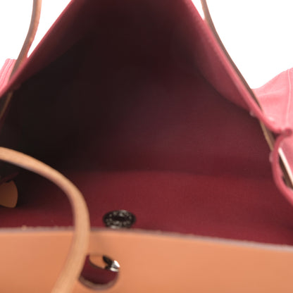 Hermes Vache Hunter Toile Herbag Zip 31 PM Rubis 6 of 14