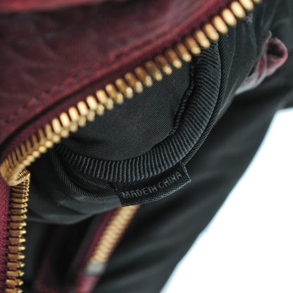 Alexander Wang Pebbled Lambskin Rockie Beet Antique Brass Hardware 8 of 8