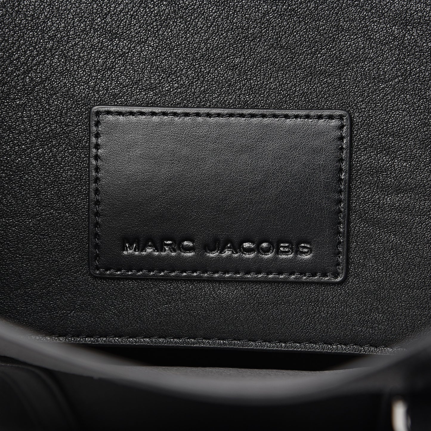 Grained Calfskin The Tag Tote Black