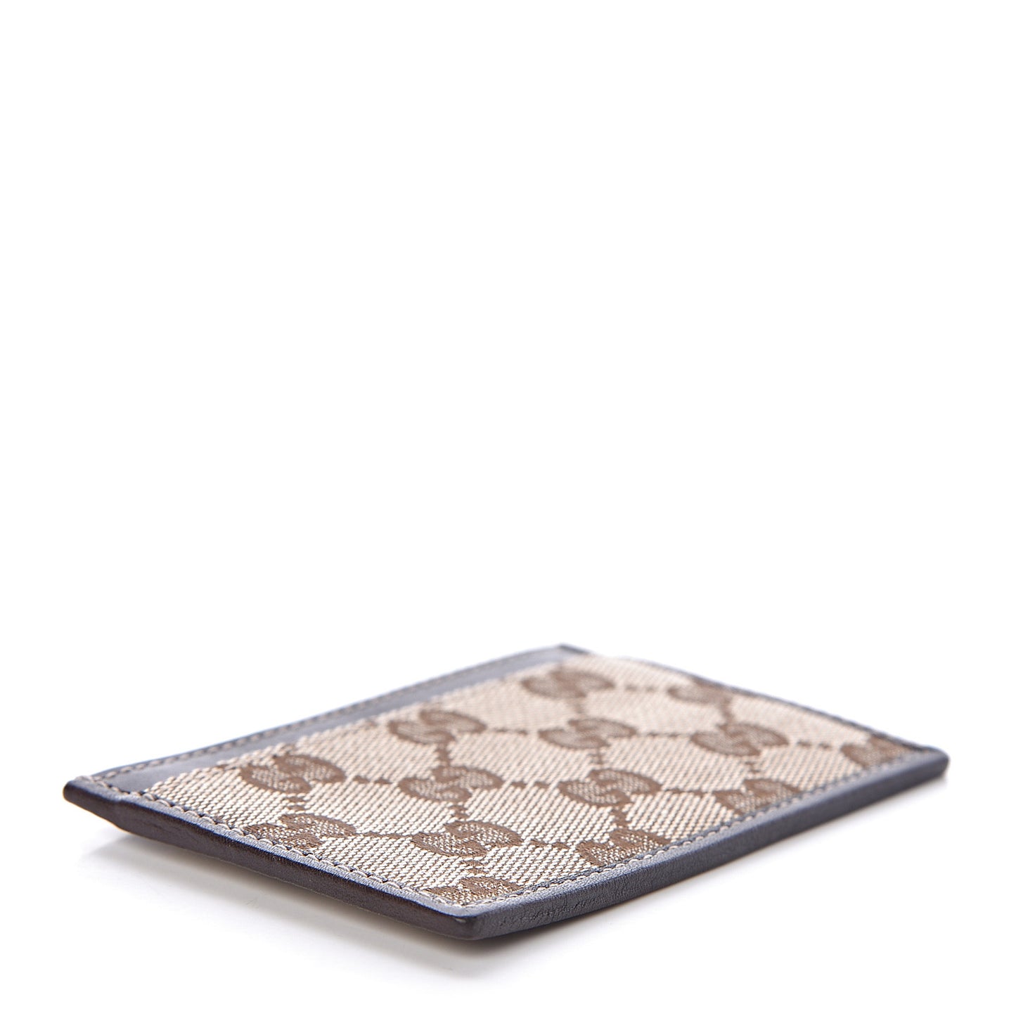 GG Monogram Card Holder Dark Brown