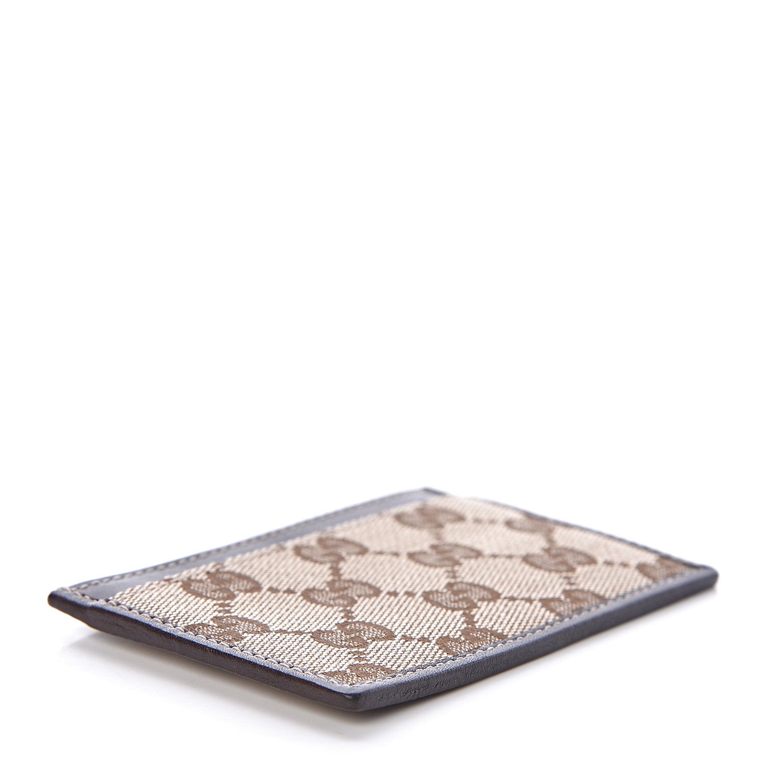 Gucci GG Monogram Card Holder Dark Brown 4 of 6