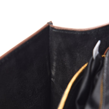 Miu Miu Goatskin Madras Soft Calf Crystal Embellished Shoulder Bag Black 13 of 16
