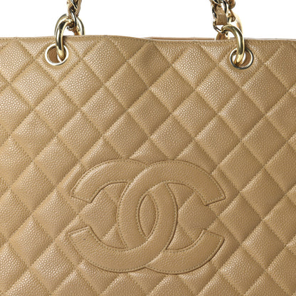 Chanel Caviar Quilted Grand Timeless Tote GTT Beige 12 of 12