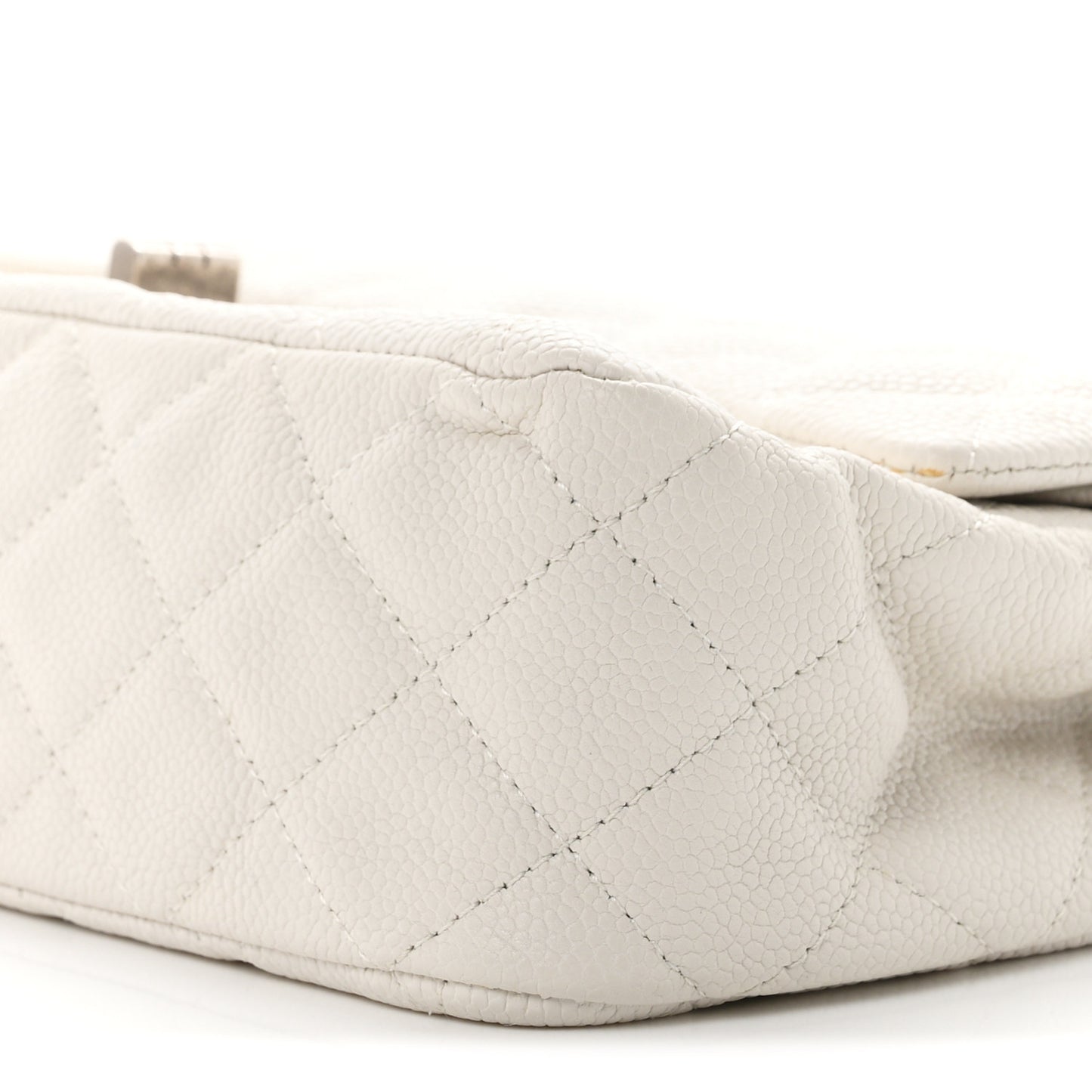 Caviar Quilted 2.55 Reissue 225 Bijoux Chain Flap White