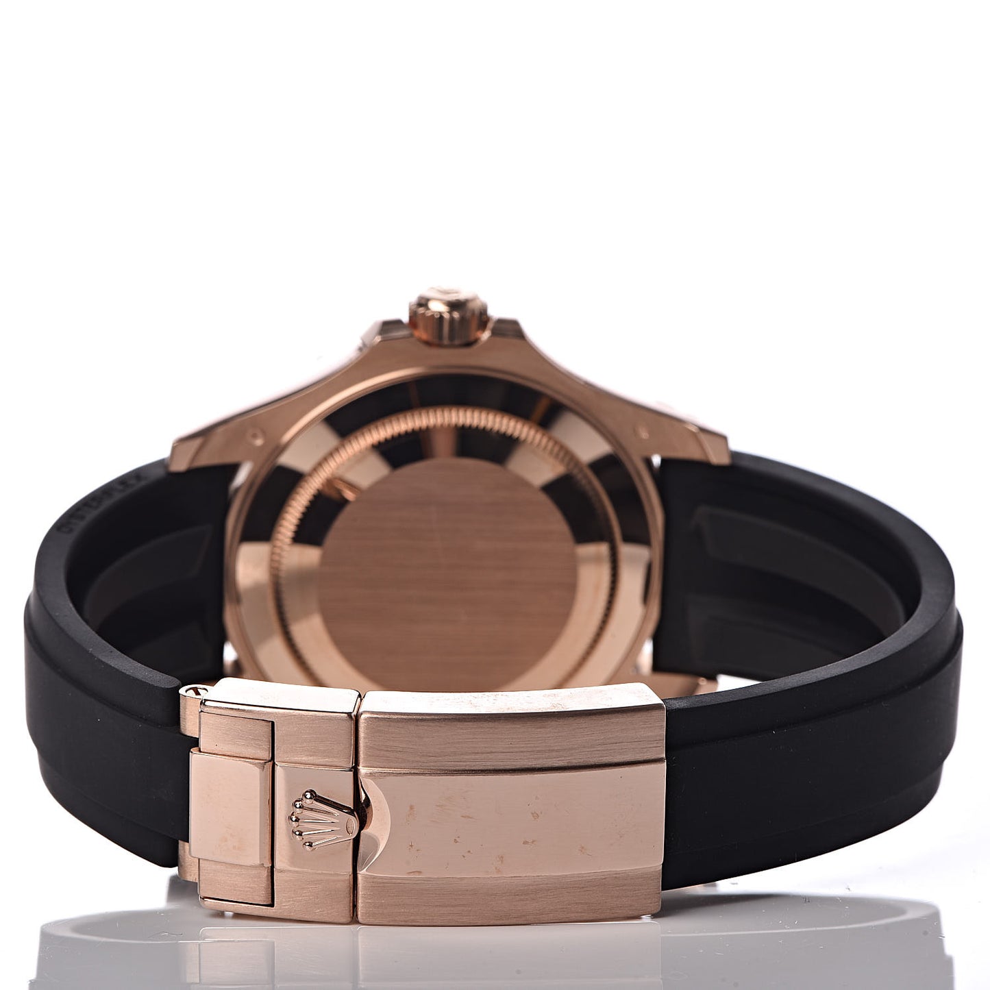 18K Everose Gold Oysterflex 40mm Oyster Perpetual Date Yacht-Master Watch Black 116655