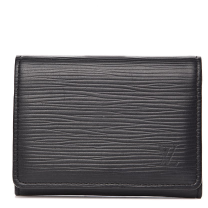 Louis Vuitton Epi Enveloppe Carte De Visite Black 1 of 7