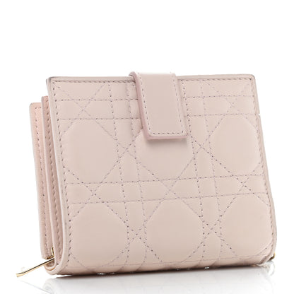 Christian Dior Lambskin Cannage Lady Dior Eden Wallet Light Pink 3 of 9