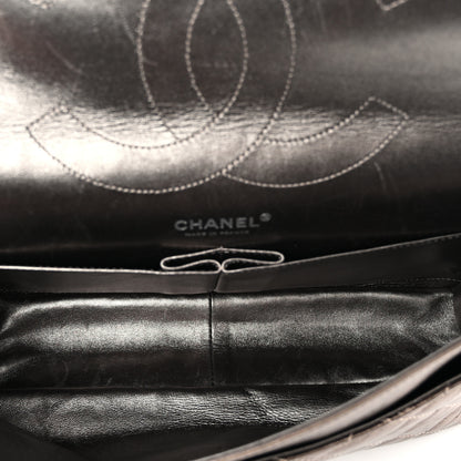 Chanel Metallic Aged Calfskin Quilted 2.55 Reissue 227 Flap Pewter 5 of 10