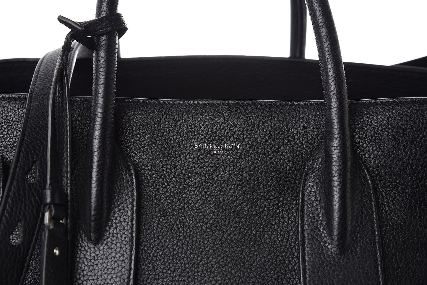 Grained Calfskin Medium Souple Sac De Jour Black