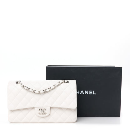 Chanel Caviar Quilted Medium Double Flap White 12 of 12