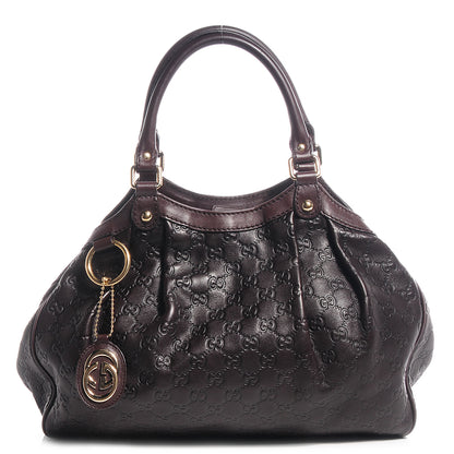 Gucci Guccissima Medium Sukey Tote Chocolate 1 of 7