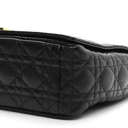 Christian Dior Grained Calfskin Cannage Large Caro Bag Black 10 of 10